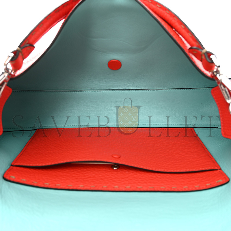 F**di cuoio romano selleria large baguette papavero (32*18*6cm)